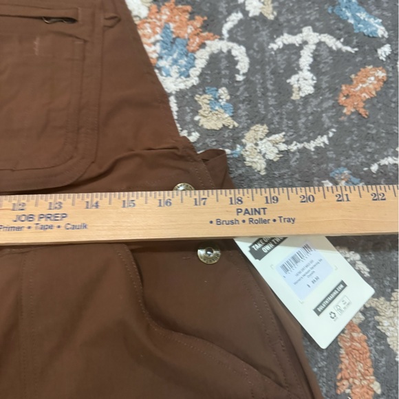 NWT Duluth Women's Heirloom Gardening Bib Overalls Bib MED Brown - Picture 7 of 8